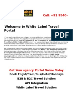 White Label b2b and b2c Travel Portal 