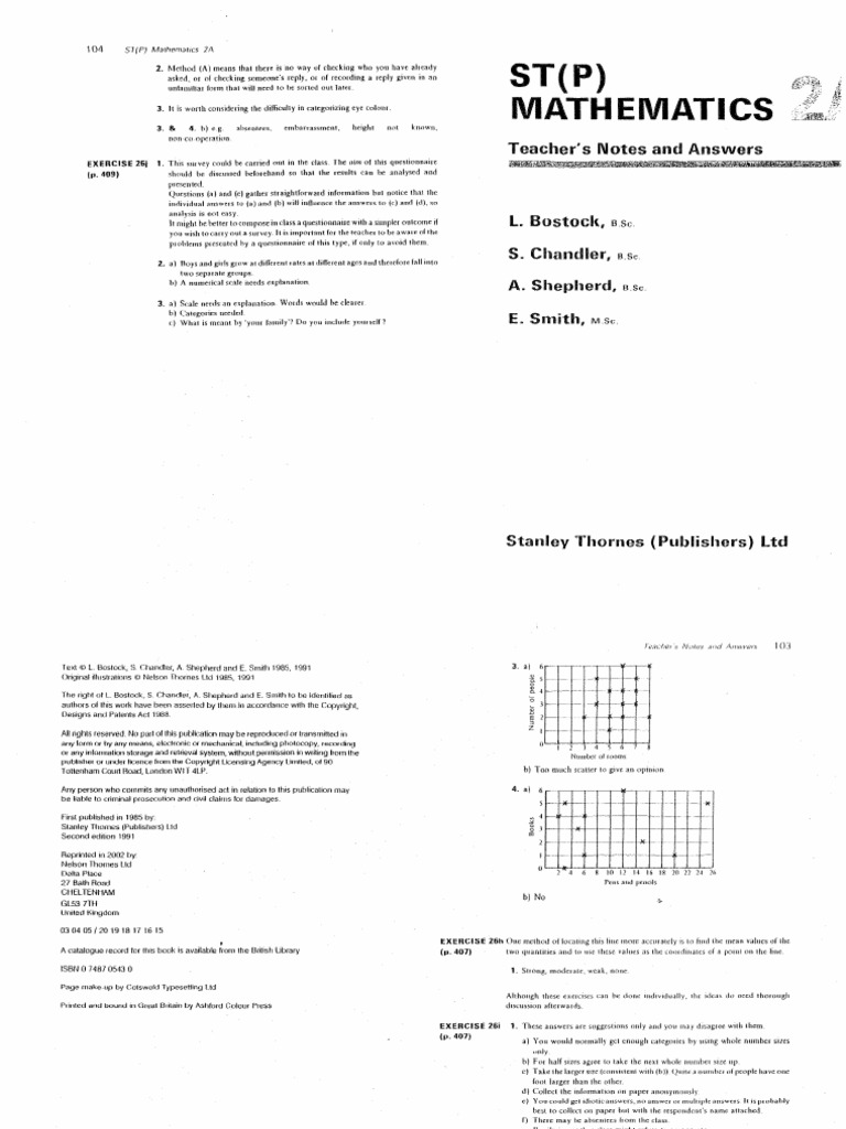 ST (P) Maths 2A Answers - Original | PDF | Elementary Mathematics ...
