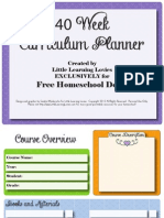 2013 Free Homeschool Curriculum Planner