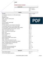 HSK Academic Calendar 2014-2015