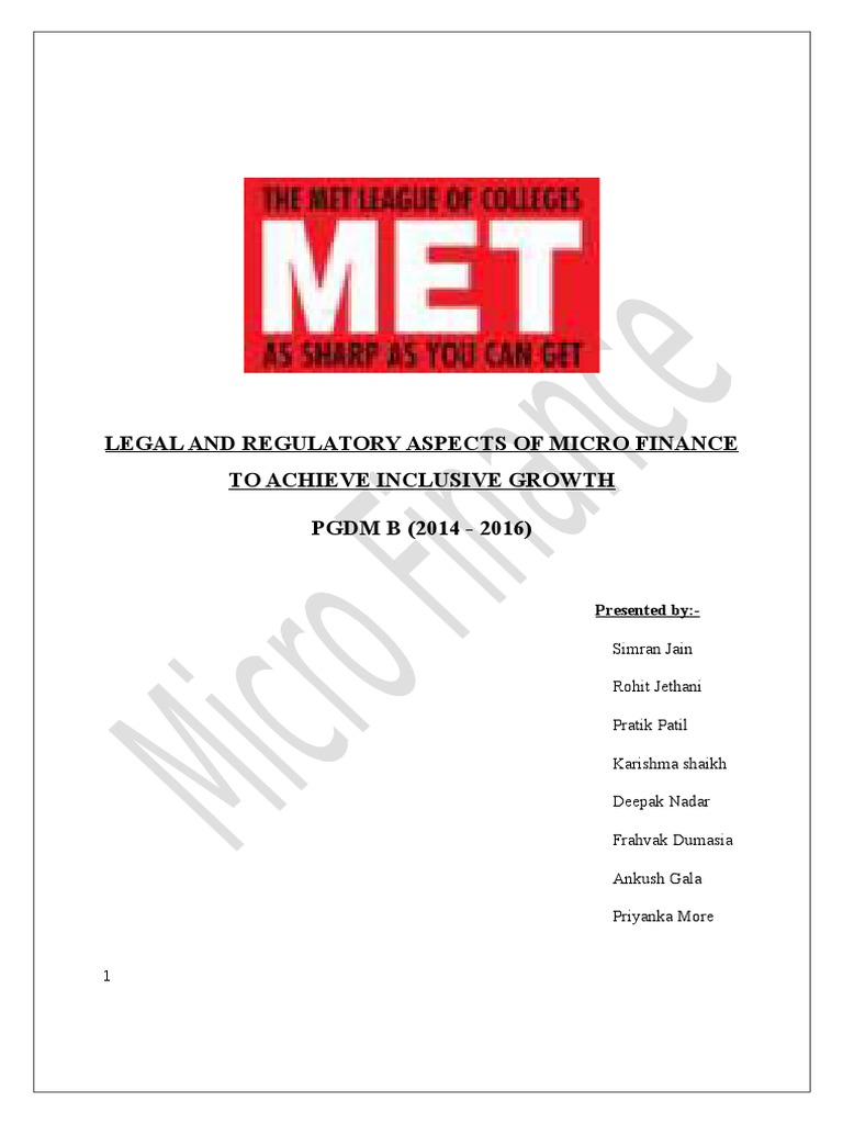 Microfinance Pdf Microfinance Grameen Bank