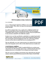 DSA-815 EMC Conducted Emissions