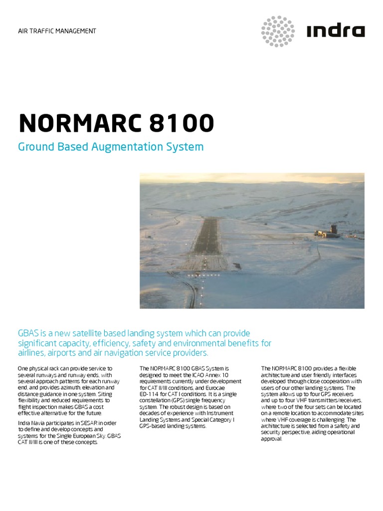 NORMARC 8100 Ground Based Augmentation System A Flexible and Cost