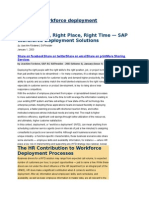 SAP HCM Workforce Deployment
