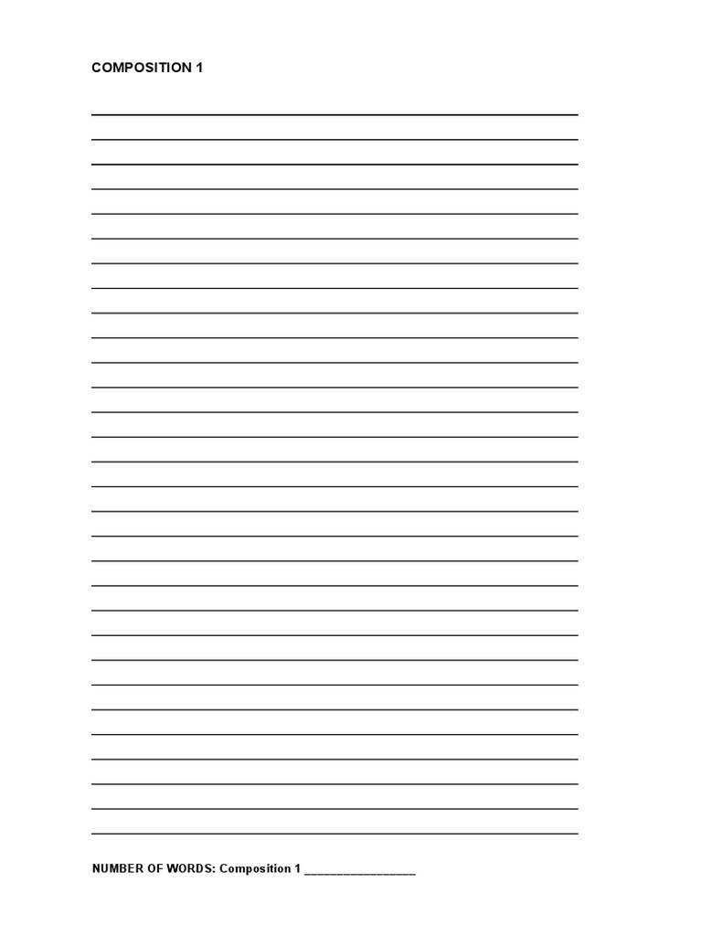 Composition 1 Word Count Analysis | PDF
