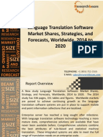 Size Size: Language Translation Software Market Shares, Strategies, and Forecasts, Worldwide, 2014 To 2020
