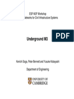 Underground M3: ESF-NSF Workshop Sensor Networks For Civil Infrastructure Systems