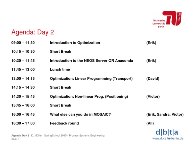 Agenda Day2 | PDF