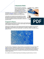 How Fingerprint Scanners Wo