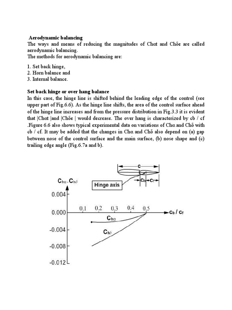 Aerodynamic Balancing | PDF | Empennage | Flight Control Surfaces