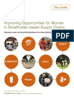 Improving Opportunities For Women in Smallholder-Based Supply Chains