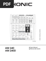 Manual Mesa PHONIC AM240 AM240D en Es