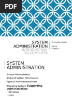 System Administration - Introduction