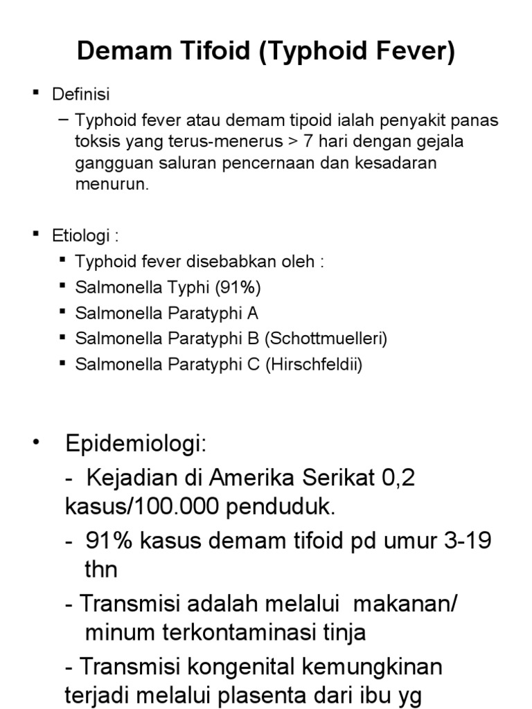 Typhoid Fever | PDF