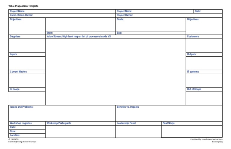 Value Position Template | PDF