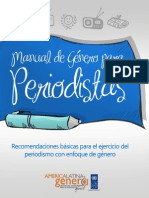 Manual de Género Para Periodistas