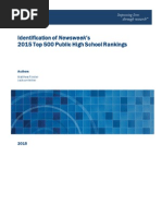 Download Identification of Newsweeks 2015 Top 500 Public High School Rankings  by Newsweek SN275053998 doc pdf