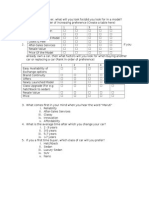 Survey Questions for Ciaz