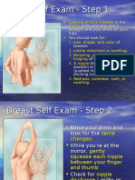 Breast Self Exam - Step 1
