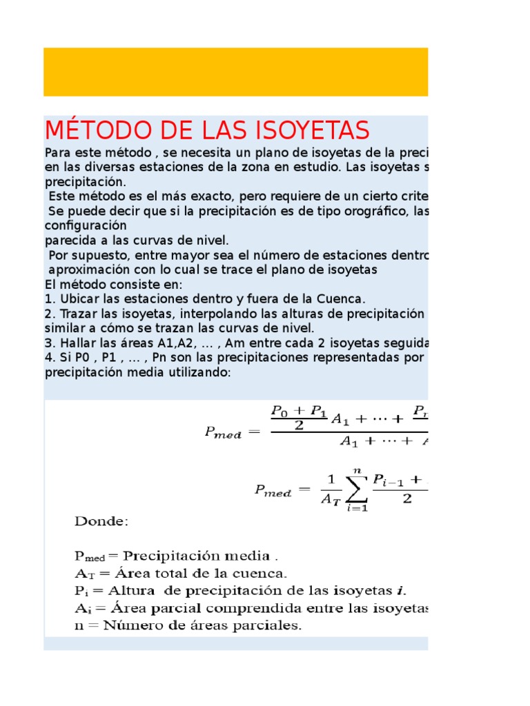 ISOYETAS | PDF | Métodos y materiales de enseñanza