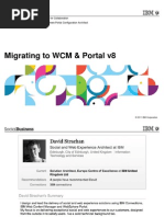 Migrating To WCM & Portal v8: David Strachan, IBM Software Services For Collaboration