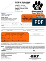 TigerPRIDE 5K Registration Form - 2015