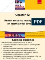 Human Resource Management - An International Dimension