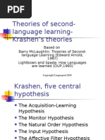 Theories of 2 Language Learning