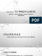 Intro To Mindfulness Lesson 1