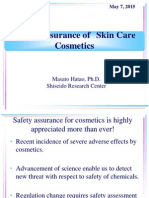 Safety Assurance of Skin Care Cosmetics-Masato Hatao Ph.d.-Shiseido Research Center