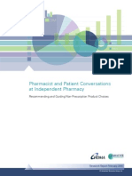 Pharmacist and Patient Conversations at Independent Pharmacy Feb 2015