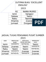 Jadual Pengutipan Buku