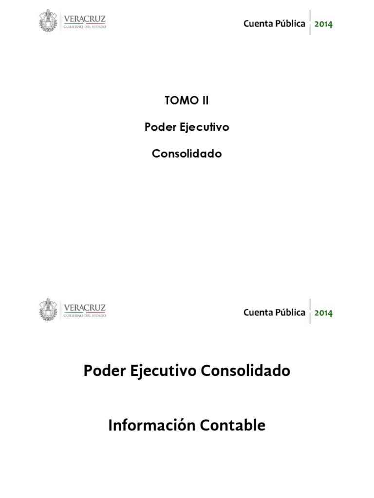 Cuenta Pública Armonizada Veracruz 2014 | PDF | Ley de