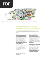 Pagos Dividendos Extranjeros