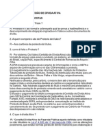 Protesto de Títulos Perguntas Respostas