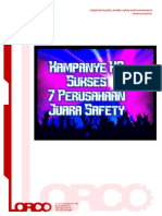 Kampanye K3 Sukses 7 Perusahaan Juara Safety Edisi 2013 PDF