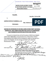 USDC TXSD 14-Cv-254 Doc 295 Natural Born Citizen Party National Committee Motion to Intervene