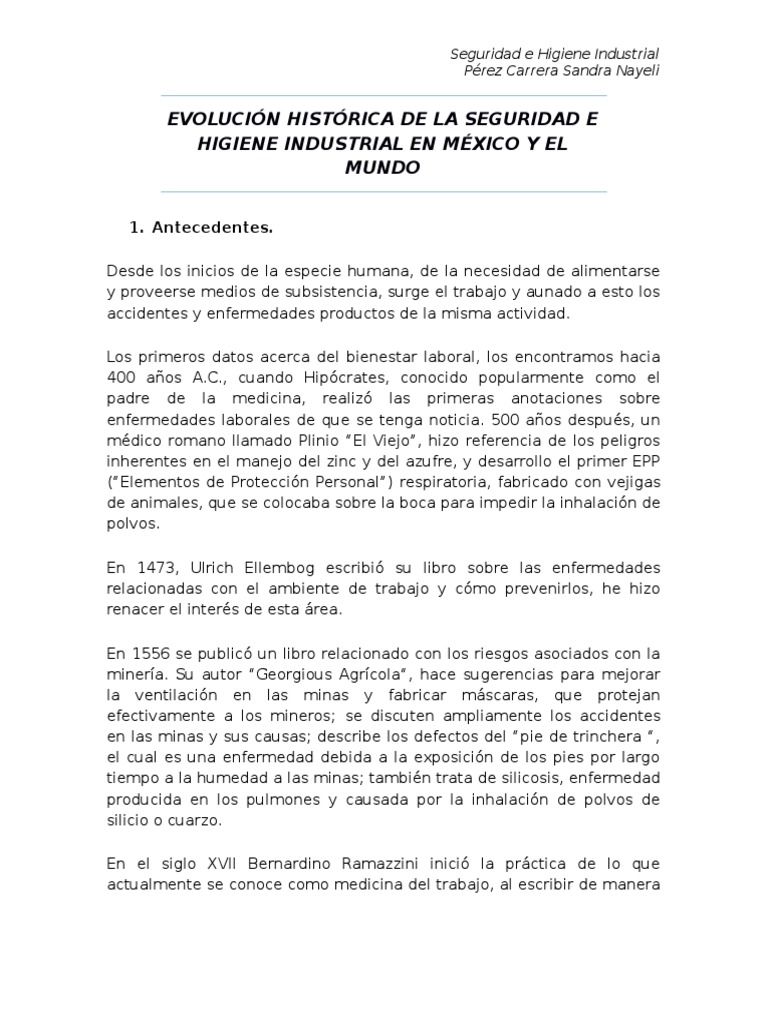 Evolución Histórica de La Seguridad e