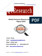 Global Pressure Sensors Industry Report 2015