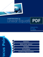 Business Math Linear Equation (2003-2007)