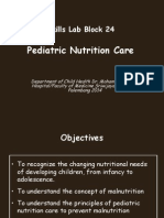 Pediatric Nutrition Care: Skills Lab Block 24