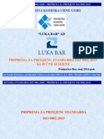 Prezentacija Standarda Iso 9001 2015 PKCG Podgorica Maj 2014