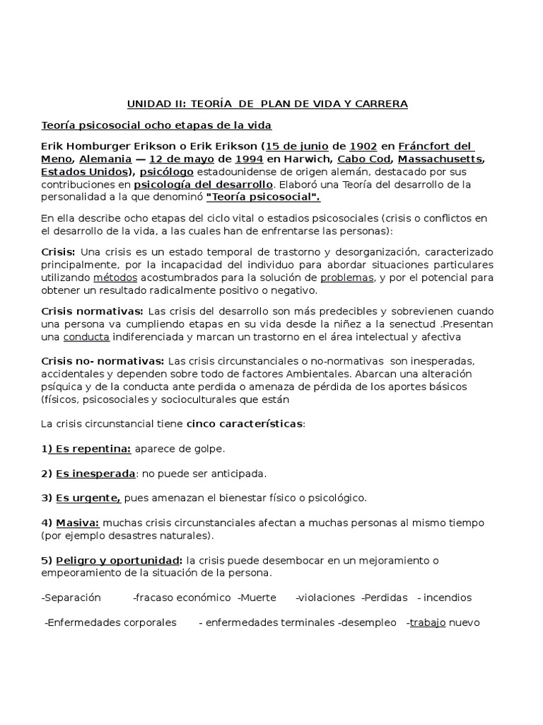 Cuadernillo de Plan de Vida y Carrera | PDF | Adultos | Sicología