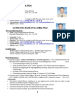 Riadh's Curriculum Vitae