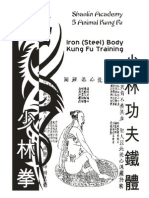 Work Book Shaolin Iron Body Kungfu Draft