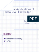 Teiresias: Applications of Meta-Level Knowledge: Sam Holmes