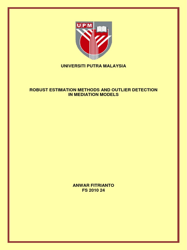 Robust Estimation & Outlier Detection | PDF | Robust Statistics ...