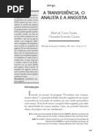 A Transferencia, o Analista e a Angustia