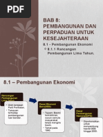 Sejarah Tingkatan 5 Bab 8 Rancangan Pembangunan Lima Tahun Tahap Pertama.