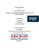 24410216 J Venkatesh Training Development Practices in ICICI Bank